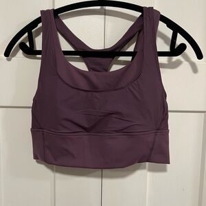Lululemon Plum Purple Wunder Train Mesh Racerback Sportsbra EUC